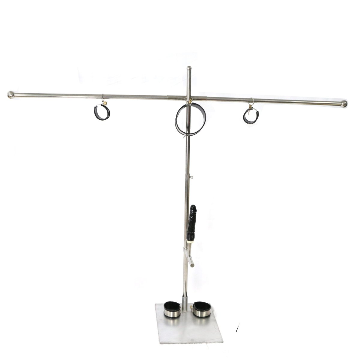 Standing Cross Stockade (with Steel Cuffs & Dildo) - Oxy-shop
