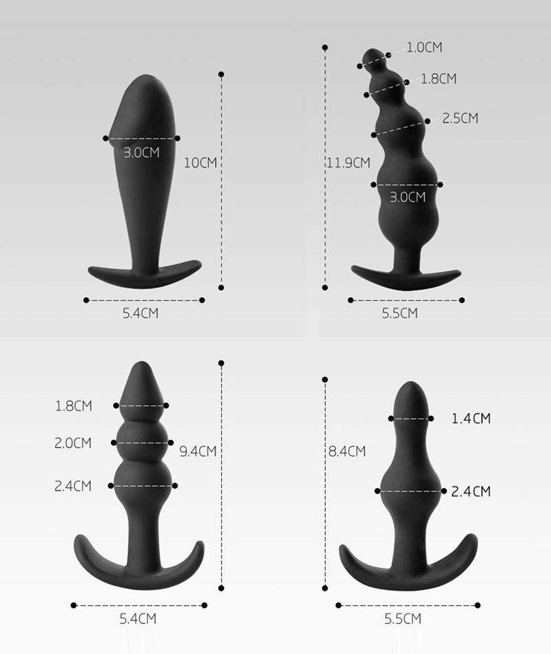 The joyful bunch - Daily Use Anal Plugs Set - Oxy-shop