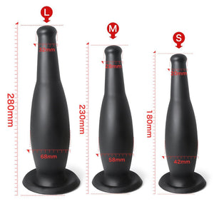 "The knot" Butt plug & Dildo - Black or Orange - Oxy-shop