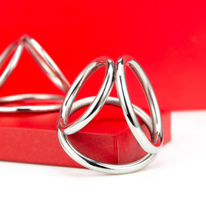 Triple Cock & Ball Ring - Oxy-shop