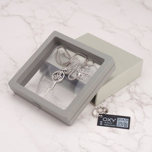 Triskelion Chastity Key Necklace - Gold & Steel - Oxy-shop