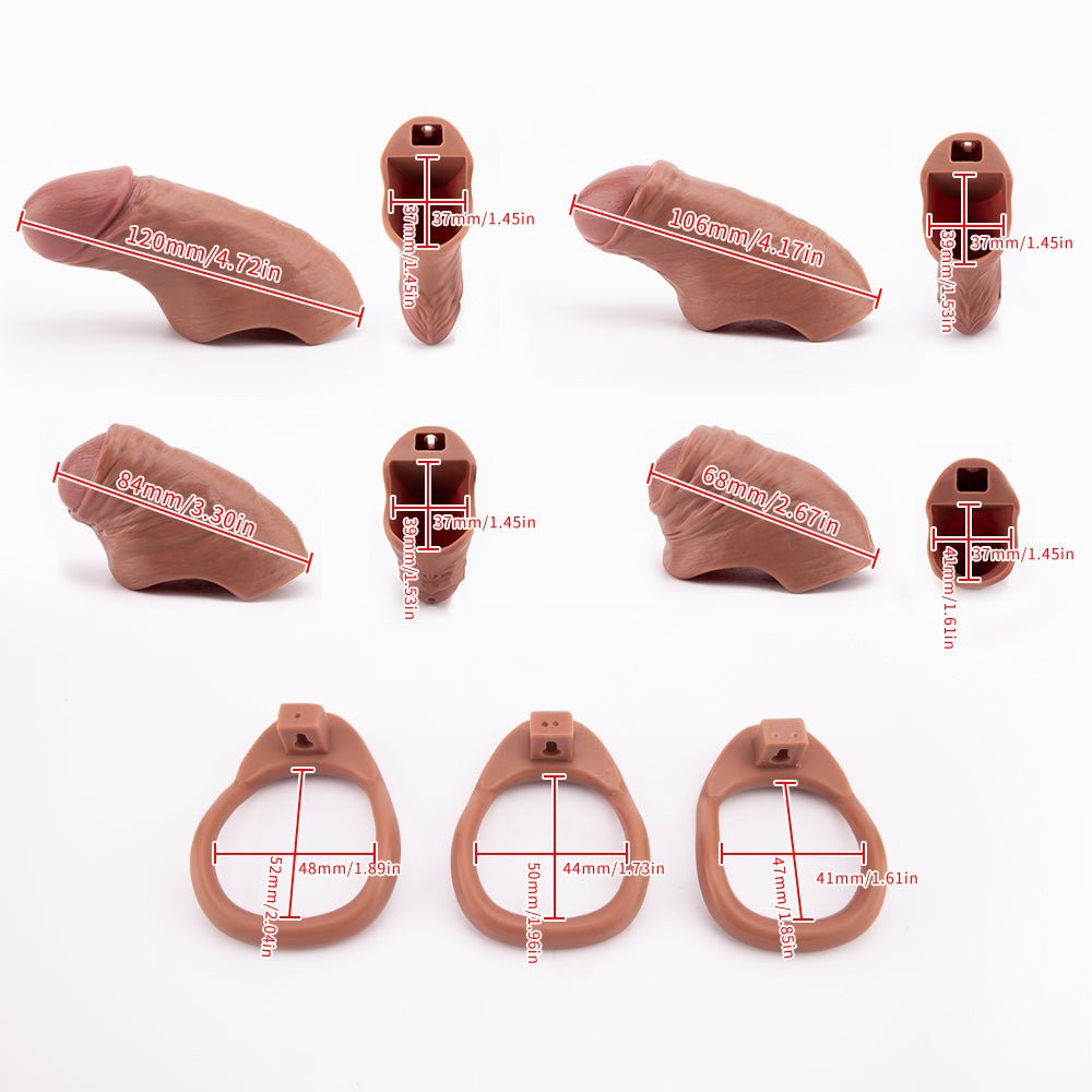 Ultra Realistic Cock Cage - Best Realistic Chastity Device - Oxy-shop