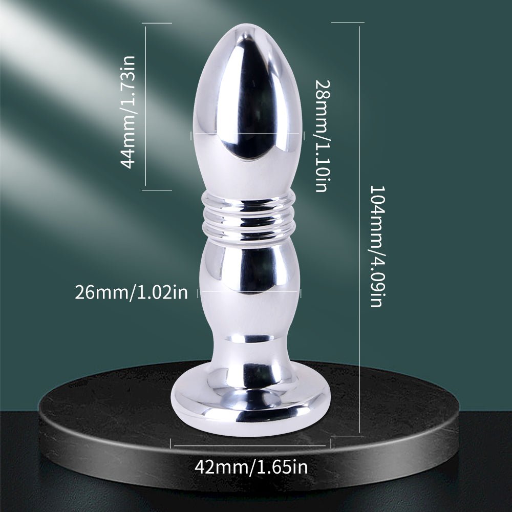 Vibrating Butt Plug - Metal - 4 Designs - Oxy-shop