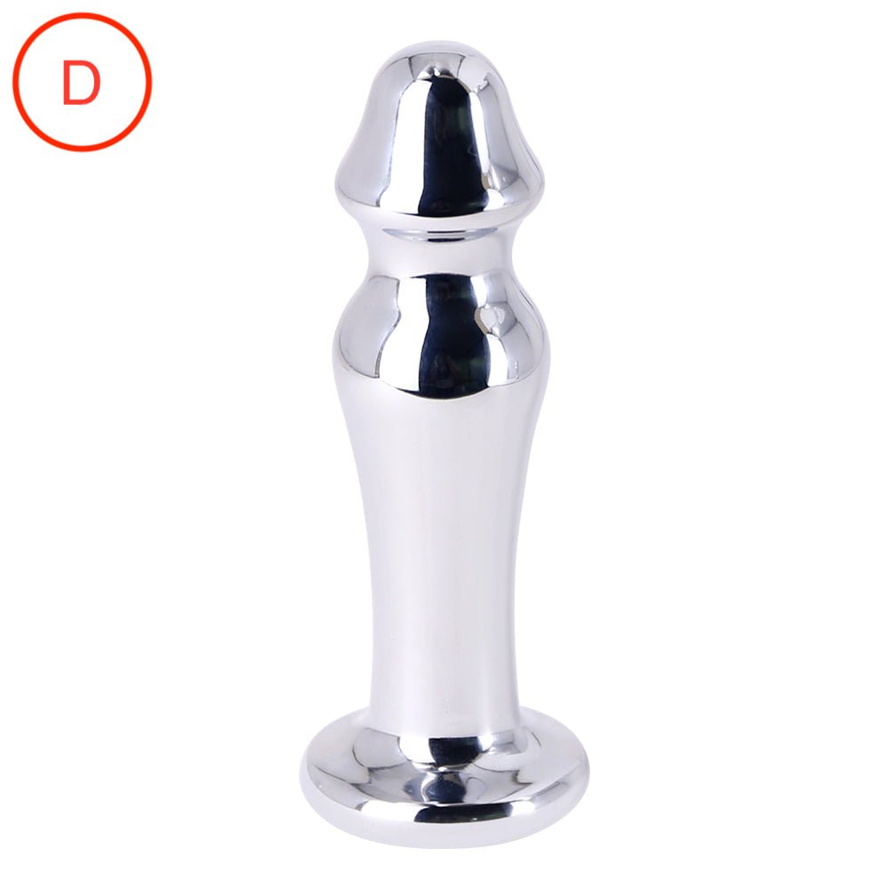 Vibrating Butt Plug - Metal - 4 Designs - Oxy-shop