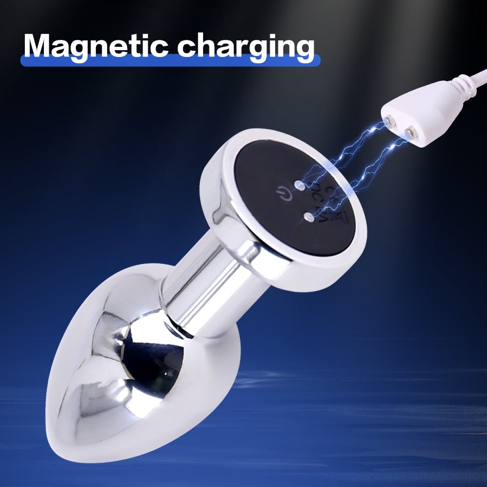 Vibrating Butt Plug - Metal - 4 Designs - Oxy-shop