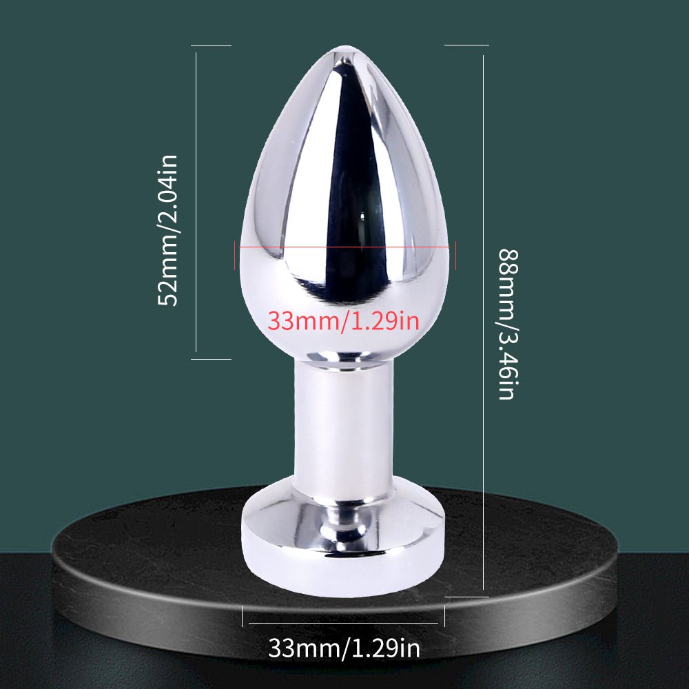 Vibrating Butt Plug - Metal - 4 Designs - Oxy-shop