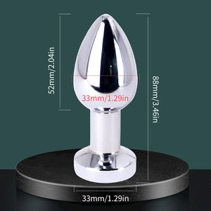 Vibrating Butt Plug - Metal - 4 Designs - Oxy-shop