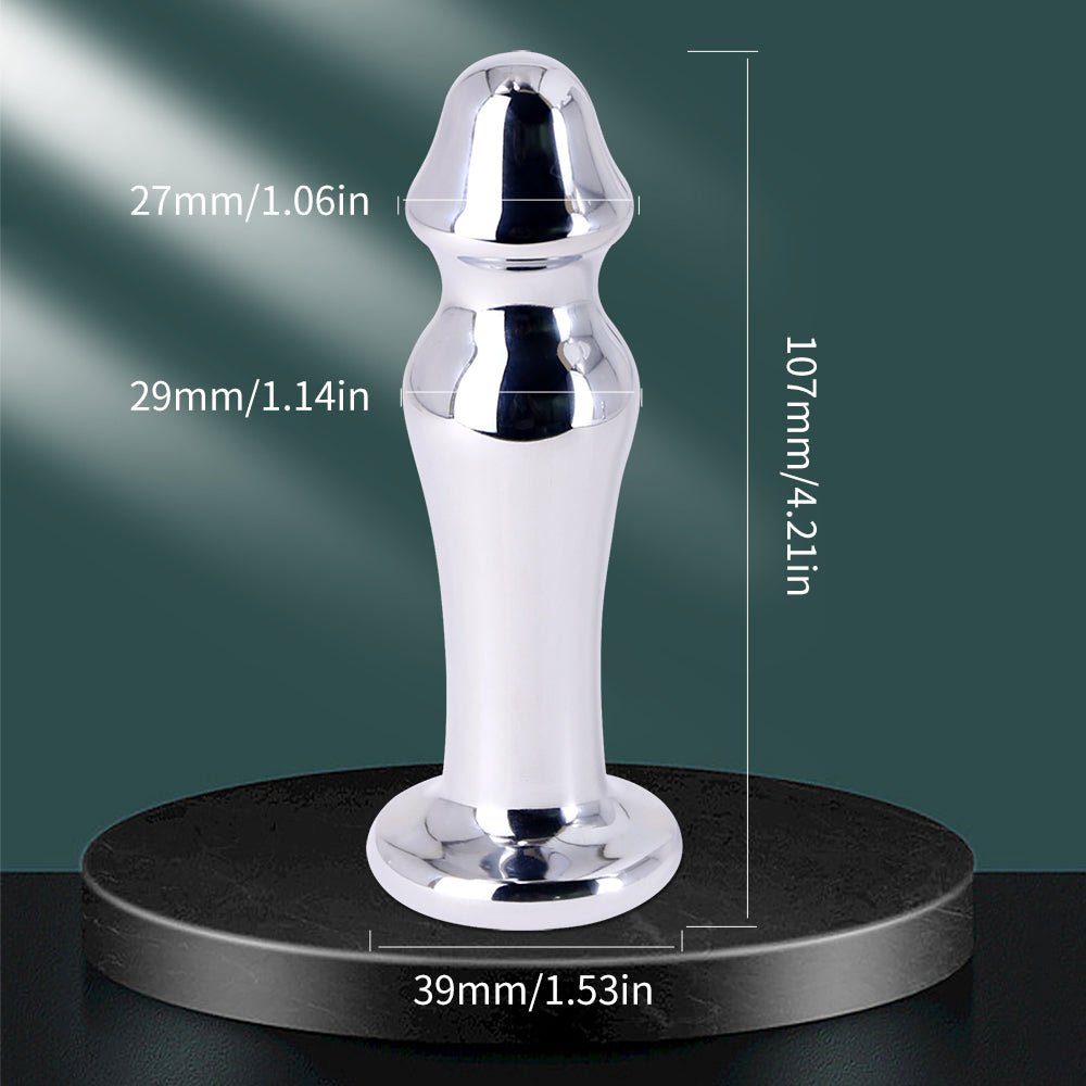 Vibrating Butt Plug - Metal - 4 Designs - Oxy-shop