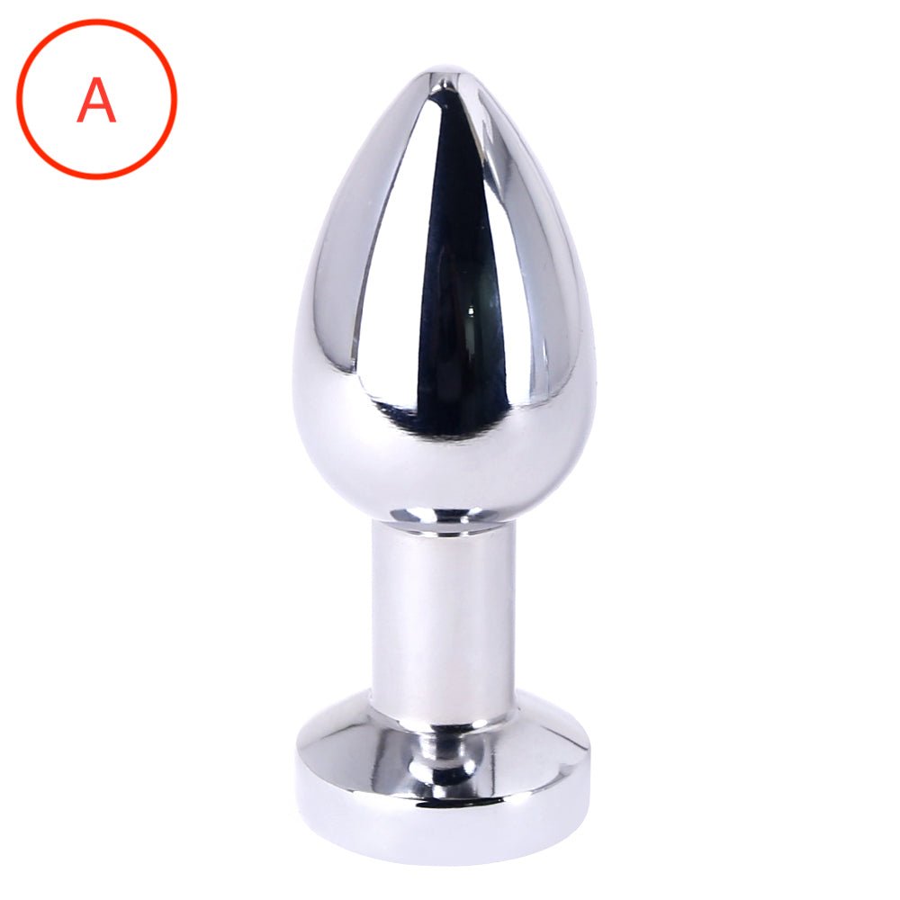 Vibrating Butt Plug - Metal - 4 Designs - Oxy-shop