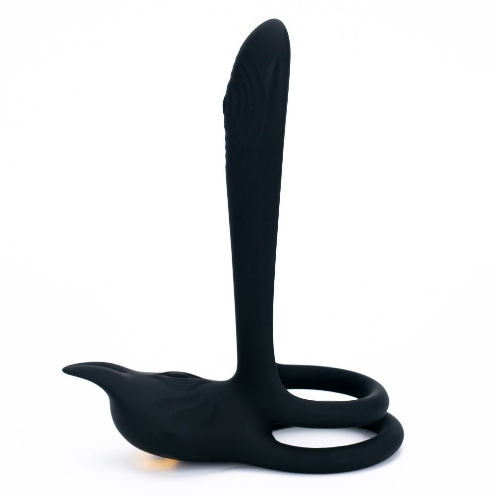 Vibrating Dual Cock Ring - Vagina G Spot Massager - Oxy-shop