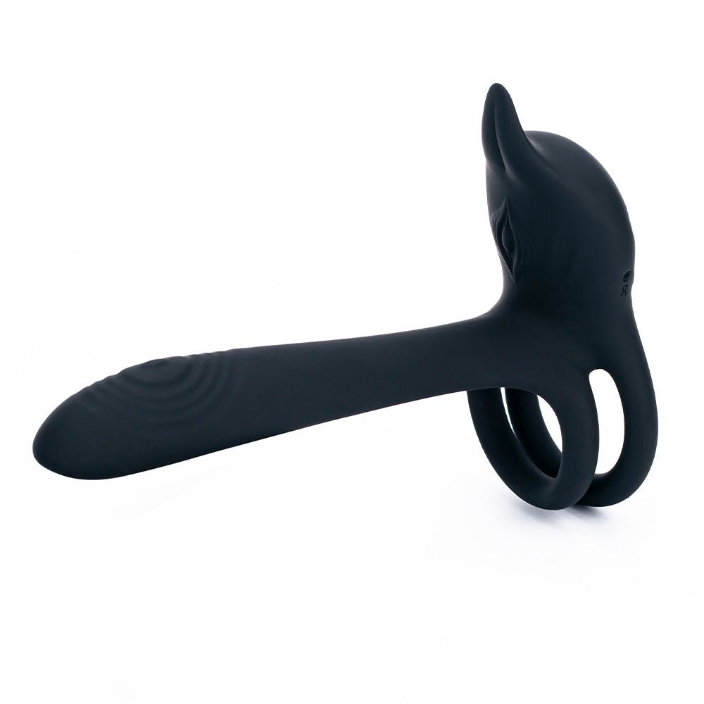 Vibrating Dual Cock Ring - Vagina G Spot Massager - Oxy-shop