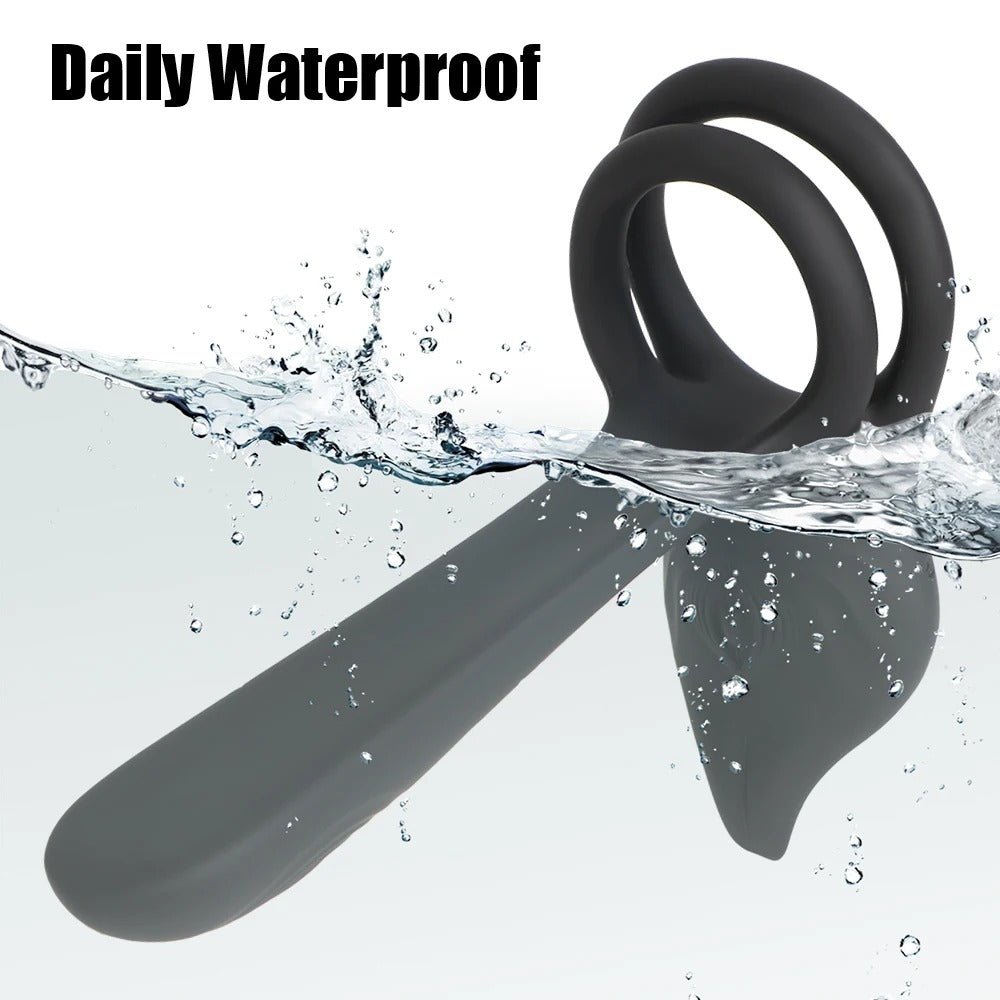 Vibrating Dual Cock Ring - Vagina G Spot Massager - Oxy-shop