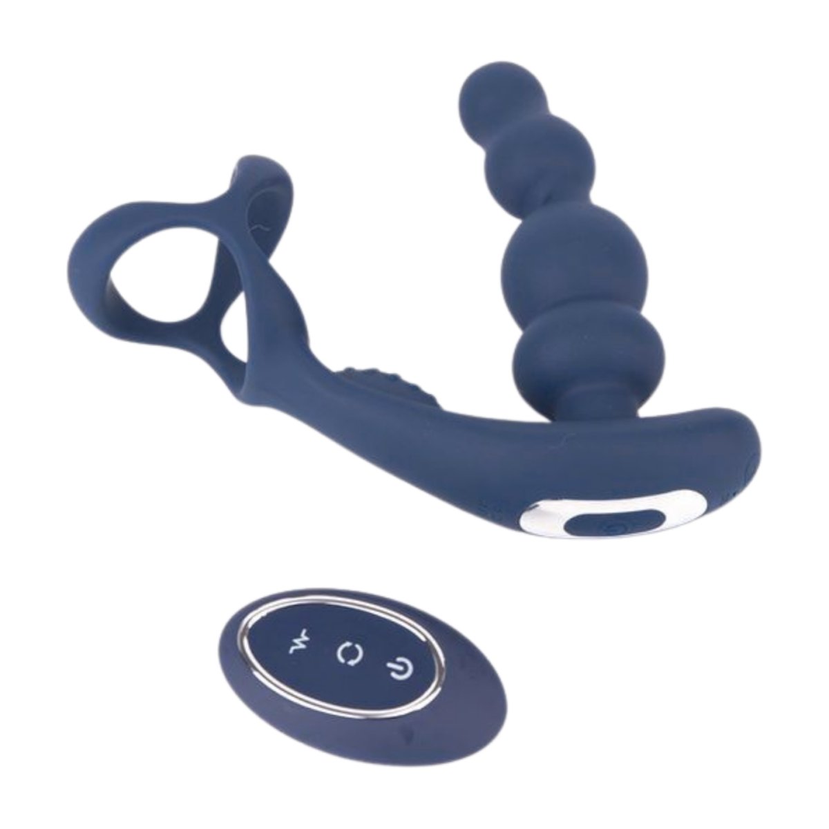 Vibrating Prostate Plug with Cock Ring - Oxy-shop