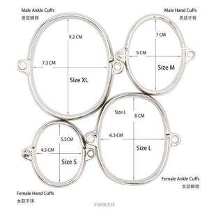 Zinc Handcuffs - 4 Sizes - Oxy-shop